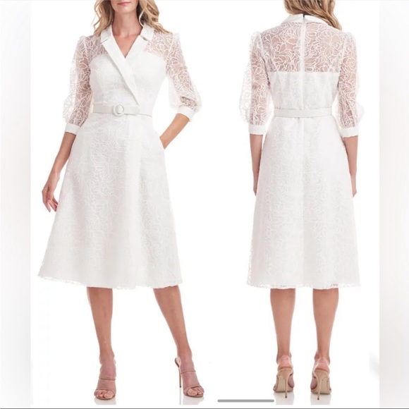 Kay Unger Khloe Illusion Midi - Picture 1 of 2